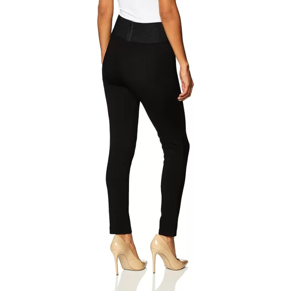 Calvin Klein Womens Everyday Ponte Fitted PantsBlack