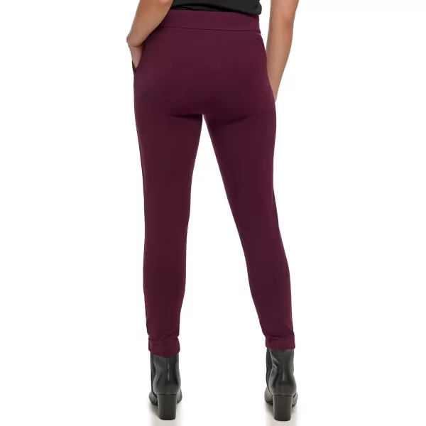 Calvin Klein Womens Everyday Ponte Fitted PantsBordeaux