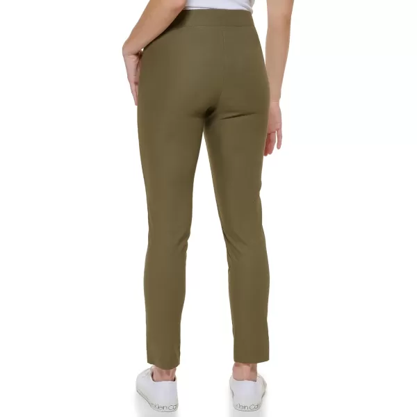 Calvin Klein Womens Everyday Ponte Fitted PantsCaper