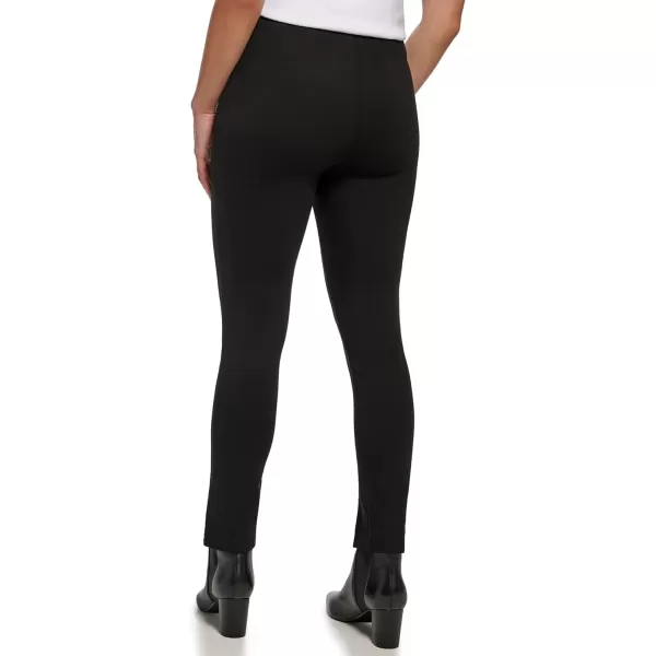 Calvin Klein Womens Everyday Ponte Fitted PantsObsidian Black