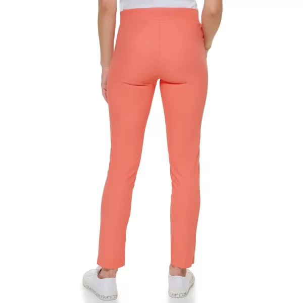 Calvin Klein Womens Everyday Ponte Fitted PantsPorcln Rose