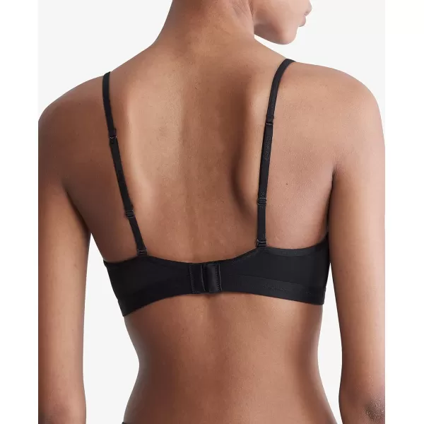 Calvin Klein Womens Form to Body Lightly Lined Triangle BraletteBlack