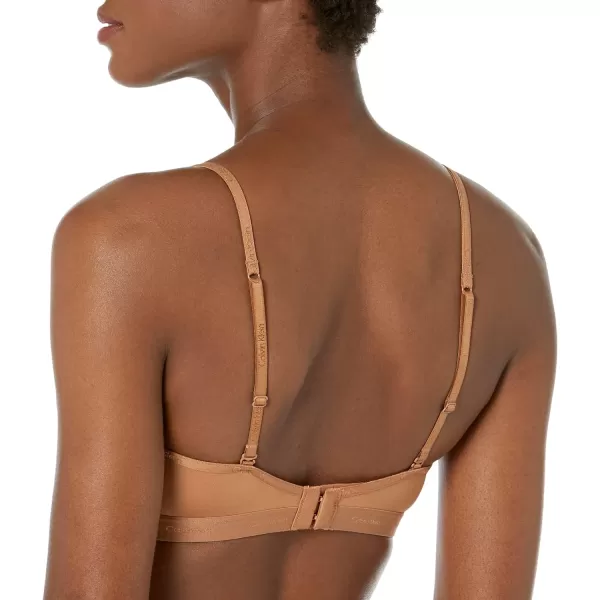 Calvin Klein Womens Form to Body Lightly Lined Triangle BraletteRusset