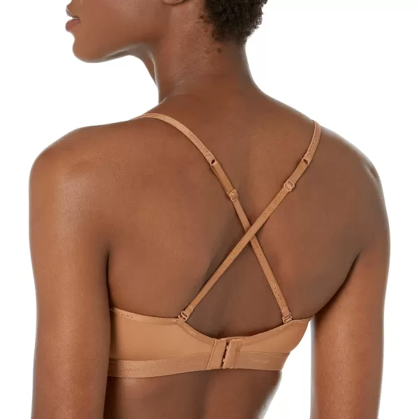 Calvin Klein Womens Form to Body Lightly Lined Triangle BraletteRusset