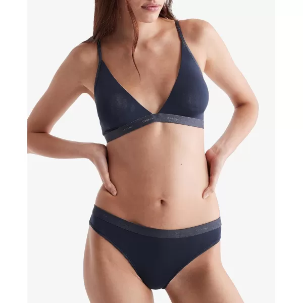 Calvin Klein Womens Form to Body Lightly Lined Triangle BraletteSpeakeasy