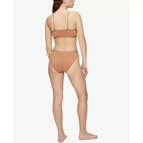 Calvin Klein Womens Form to Body Unlined BraletteSandalwood