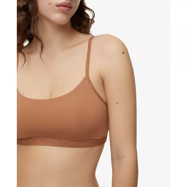 Calvin Klein Womens Form to Body Unlined BraletteSandalwood