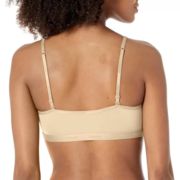 Calvin Klein Womens Form to Body Unlined BraletteStone