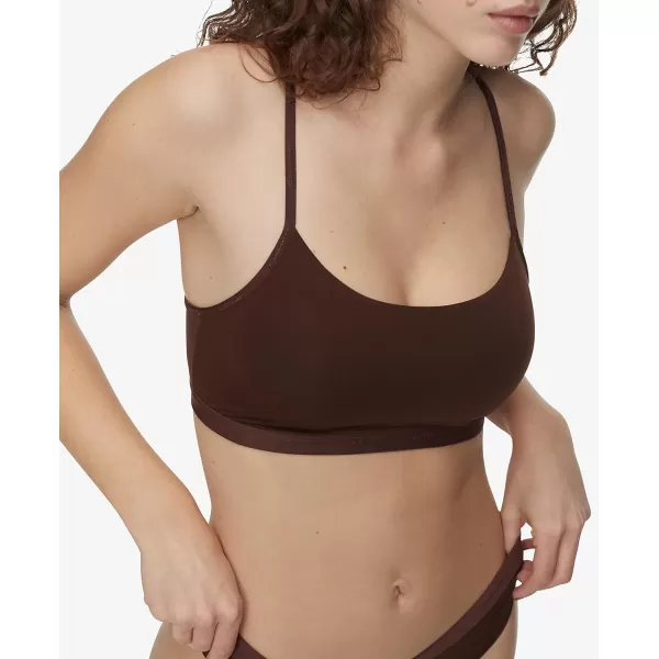 Calvin Klein Womens Form to Body Unlined BraletteUmber