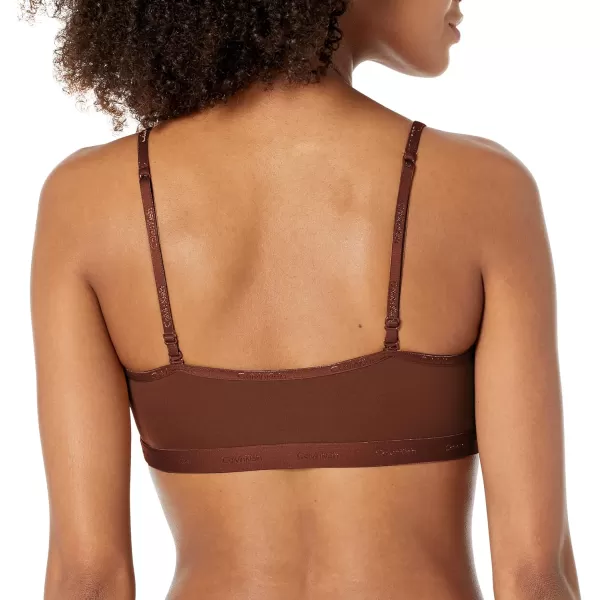 Calvin Klein Womens Form to Body Unlined BraletteUmber