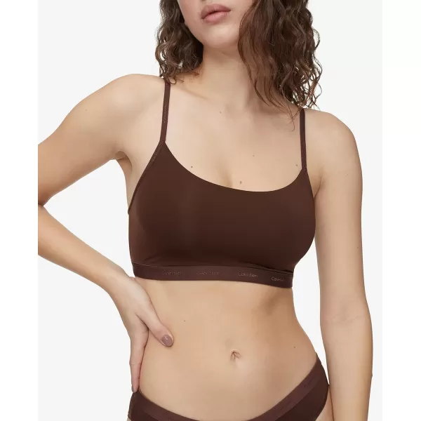 Calvin Klein Womens Form to Body Unlined BraletteUmber