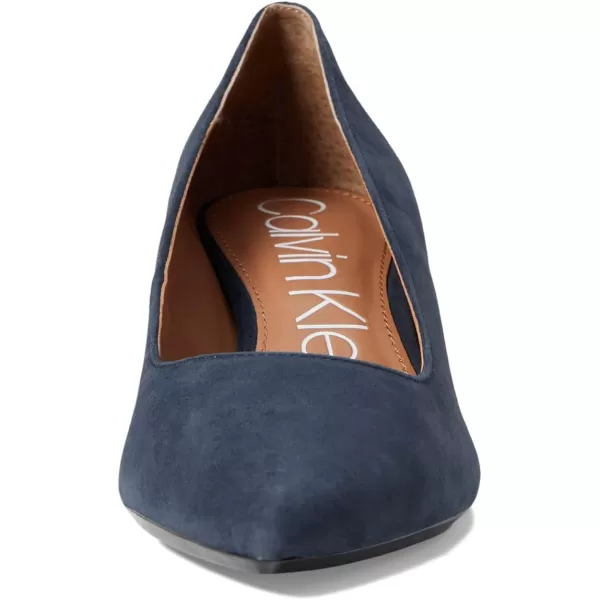 Calvin Klein Womens Gabrianna PumpNavy Suede