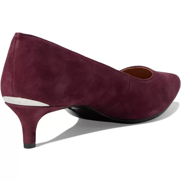 Calvin Klein Womens Gabrianna PumpWine Suede