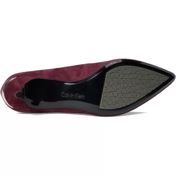 Calvin Klein Womens Gabrianna PumpWine Suede