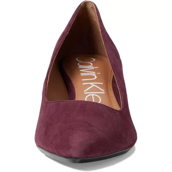 Calvin Klein Womens Gabrianna PumpWine Suede
