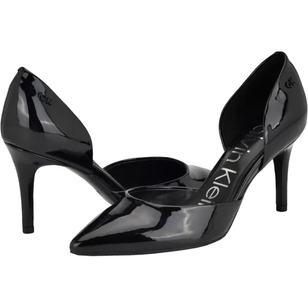 Calvin Klein Womens Gloria PumpBlack Patent 002