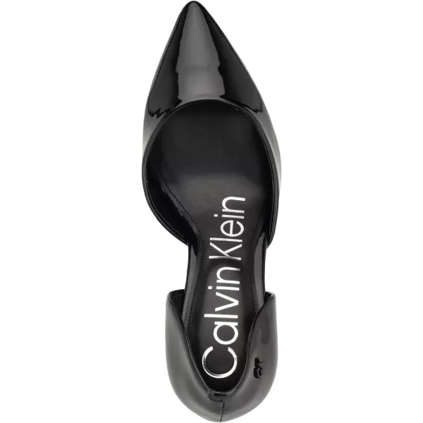 Calvin Klein Womens Gloria PumpBlack Patent 002