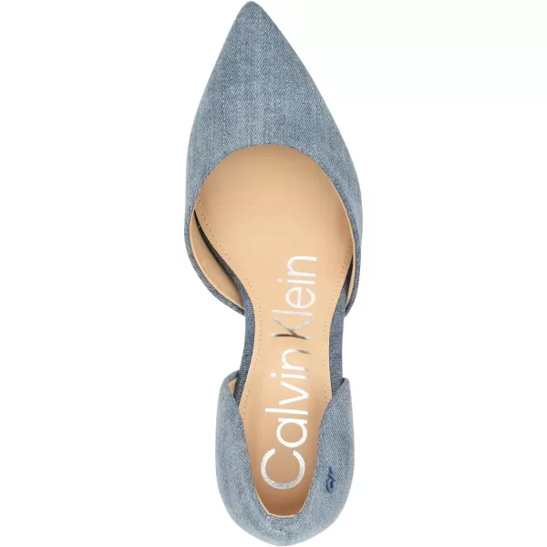 Calvin Klein Womens Gloria PumpBlue Denim 420