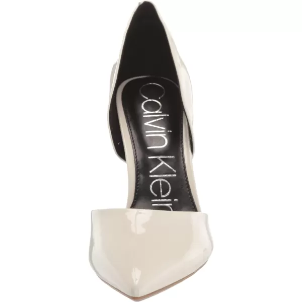 Calvin Klein Womens Hayden PumpChic Cream Patent