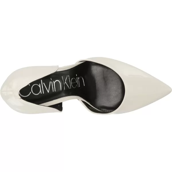 Calvin Klein Womens Hayden PumpChic Cream Patent