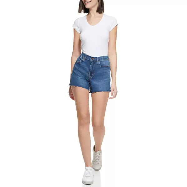 Calvin Klein Womens Hi Rise Cut Off ShortMediterranean
