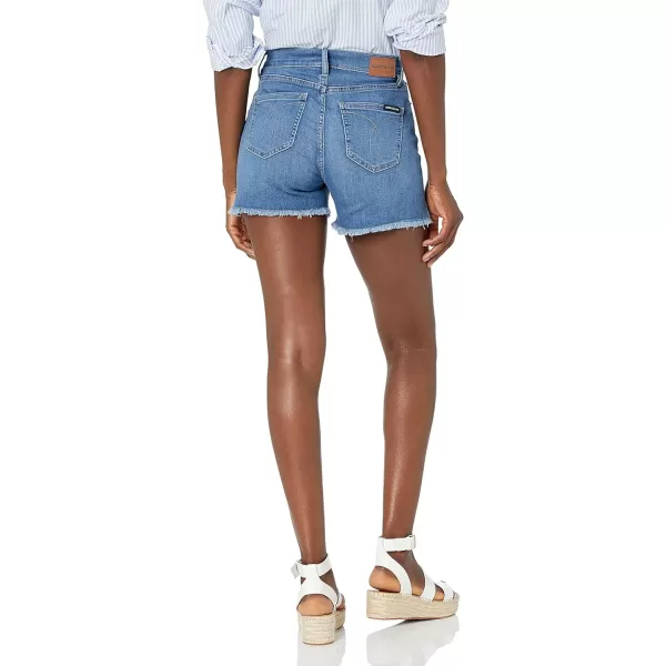 Calvin Klein Womens Hi Rise Short WSide SplitLaguna