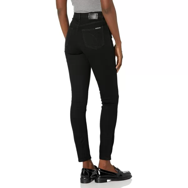 Calvin Klein Womens Hi Rise Skinny Whisper Soft DenimReal Black