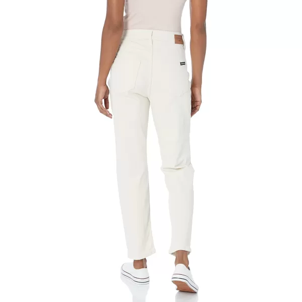 Calvin Klein Womens Hi Rise Slim Crop DenimEcru