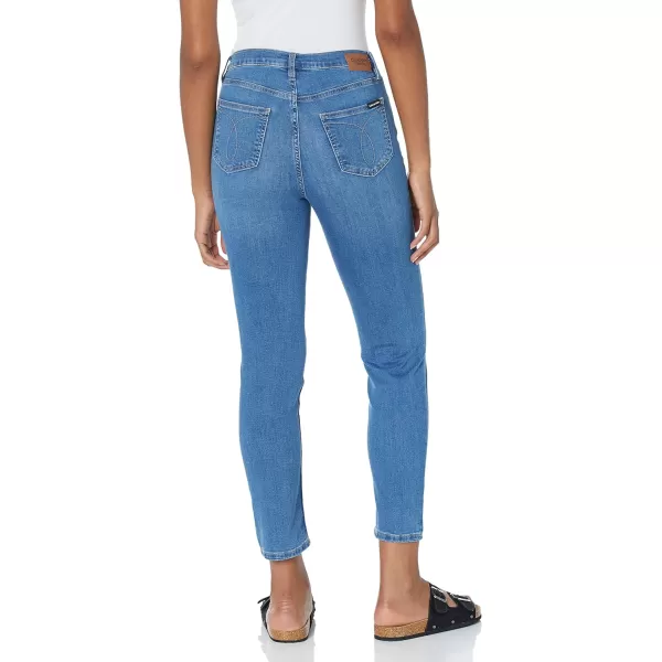 Calvin Klein Womens Hi Rise Slim Crop DenimLaguna