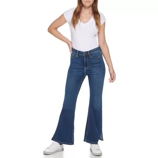 Calvin Klein Womens High Rise Flare JeansVero