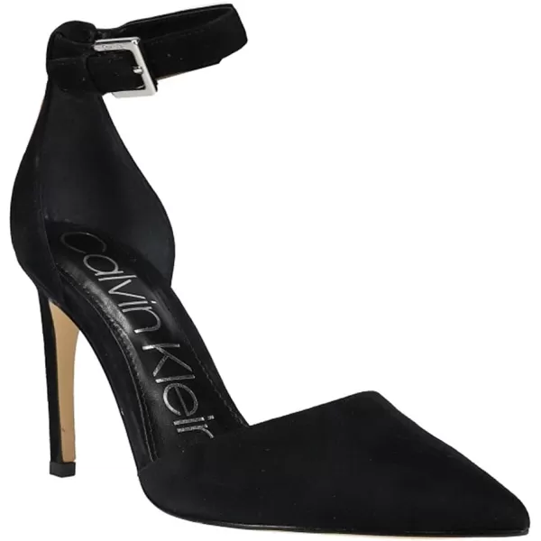 Calvin Klein Womens Hilda PumpBlack Suede 002