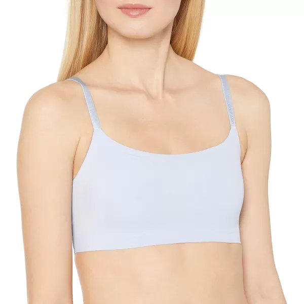 Calvin Klein Womens Invisibles Comfort Seamless Adjustable Skinny Strap Bralette BraDusty Periwinkle