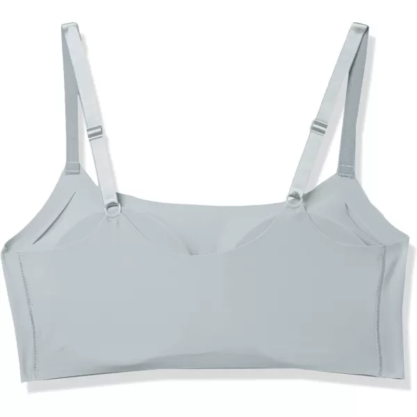 Calvin Klein Womens Invisibles Comfort Seamless Adjustable Skinny Strap Bralette BraJet Grey