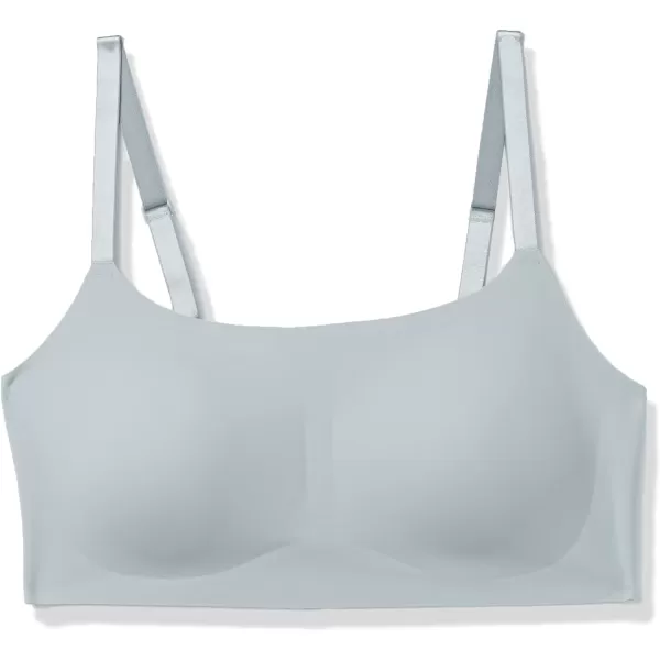 Calvin Klein Womens Invisibles Comfort Seamless Adjustable Skinny Strap Bralette BraJet Grey