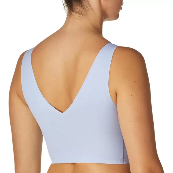 Calvin Klein Womens Invisibles Comfort Seamless Lightly Lined V Neck Bralette BraDusty Periwinkle