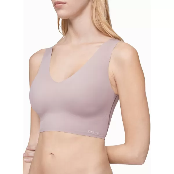 Calvin Klein Womens Invisibles Comfort Seamless Lightly Lined V Neck Bralette BraJosephine