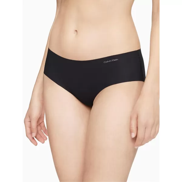 Calvin Klein Womens Invisibles Hipster Multipack PantySatelliteRain DanceBlack 3