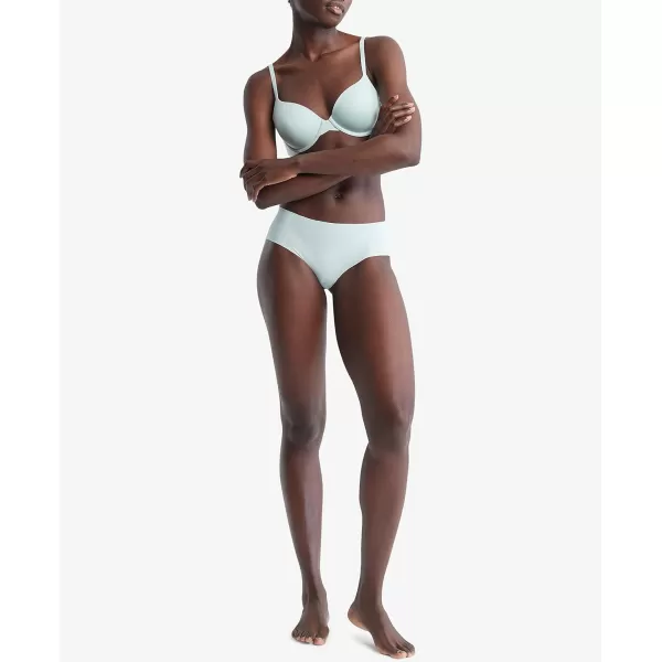 Calvin Klein Womens Invisibles Hipster PantyAqua Blue