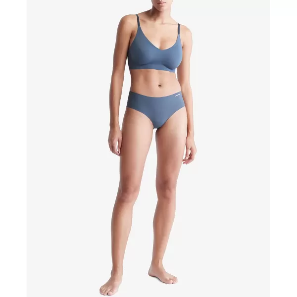 Calvin Klein Womens Invisibles Hipster PantyBlue Edge