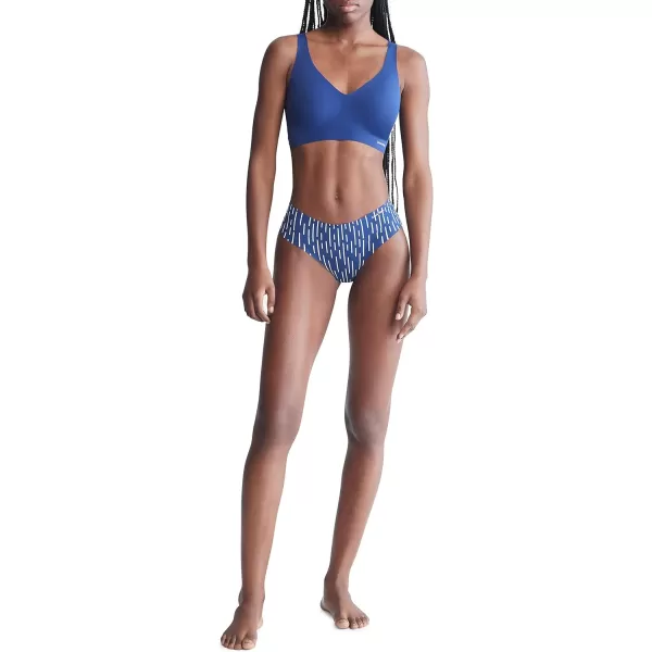 Calvin Klein Womens Invisibles Lift Plunge BraletteBlue Depths