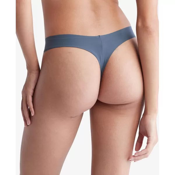 Calvin Klein Womens Invisibles Seamless Thong PantyBlue Edge