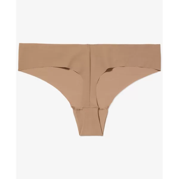 Calvin Klein Womens Invisibles Seamless Thong PantyMauve Brown