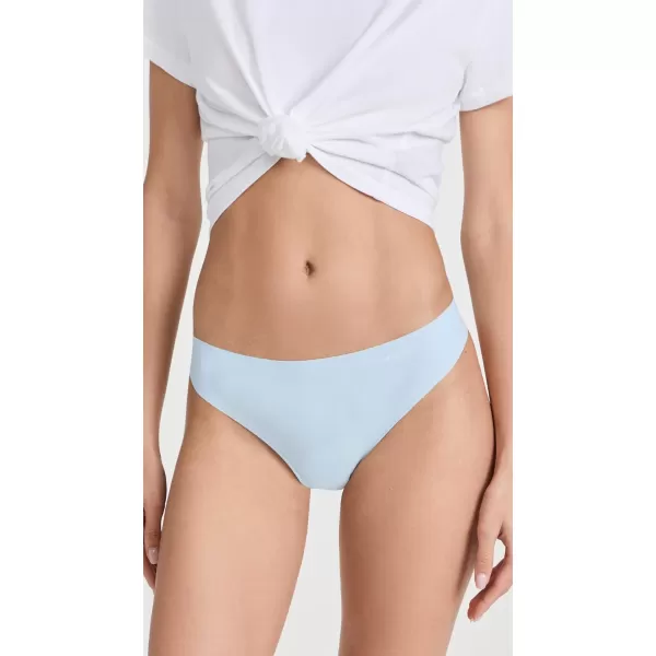 Calvin Klein Womens Invisibles Seamless Thong PantyRain Dance