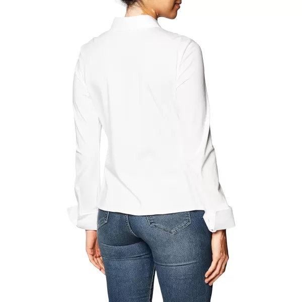 Calvin Klein Womens Knit Combo Blouse with CollarBirch