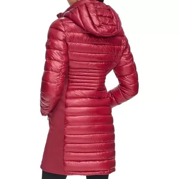 Calvin Klein Womens Long LightWeight Puffer JacketPort