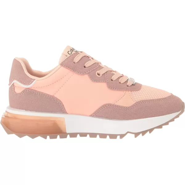 Calvin Klein Womens Magalee SneakerDark Blush Multi 660