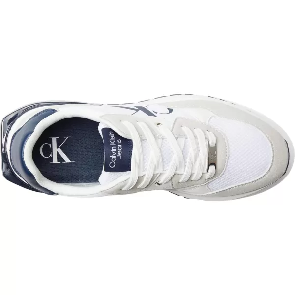 Calvin Klein Womens Magalee SneakerLight GreyTahoe Blue 054