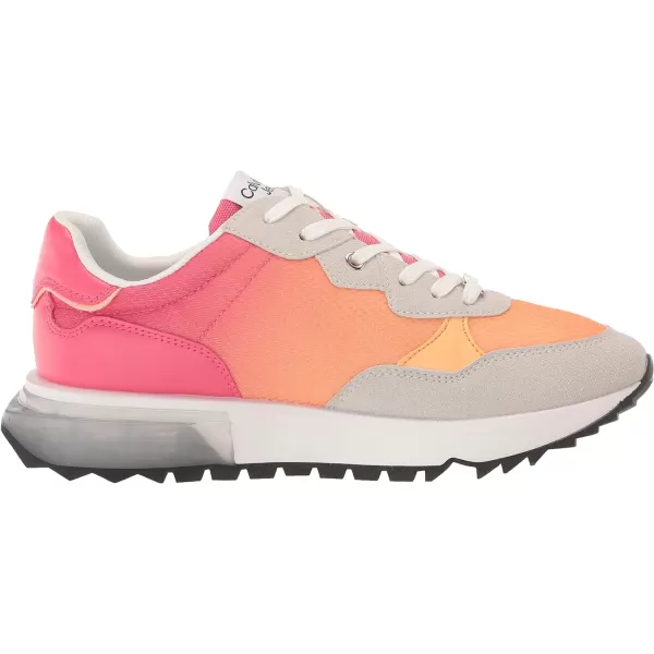 Calvin Klein Womens Magalee SneakerPink Flash Multi 650