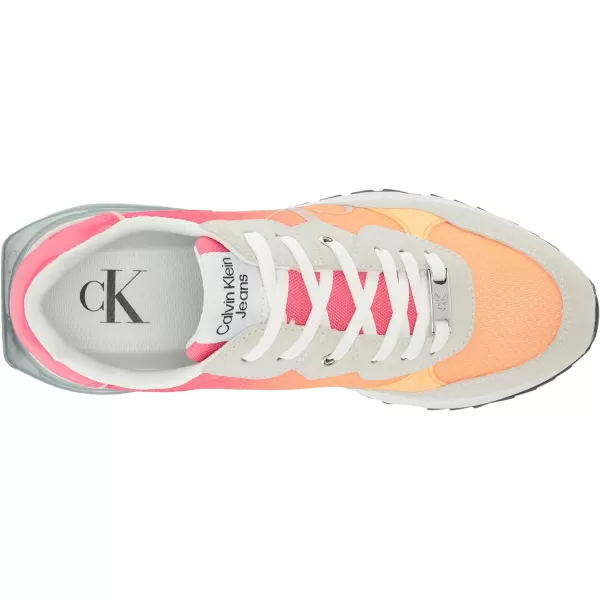 Calvin Klein Womens Magalee SneakerPink Flash Multi 650