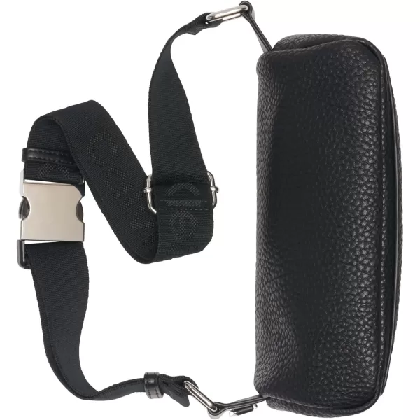 Calvin Klein Womens Millie Novelty Belt BagBlackSilver Hampton Pebble